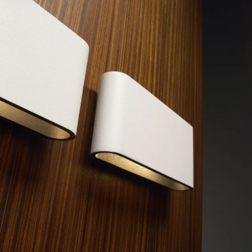 Aplique De Exterior Akira Ii 10w Calido Ip65 Blanco Blanco