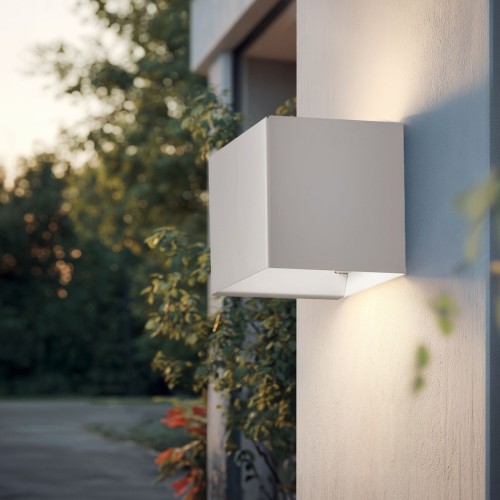 Aplique De Exterior Queen Efectos Regulables 10w Blanco