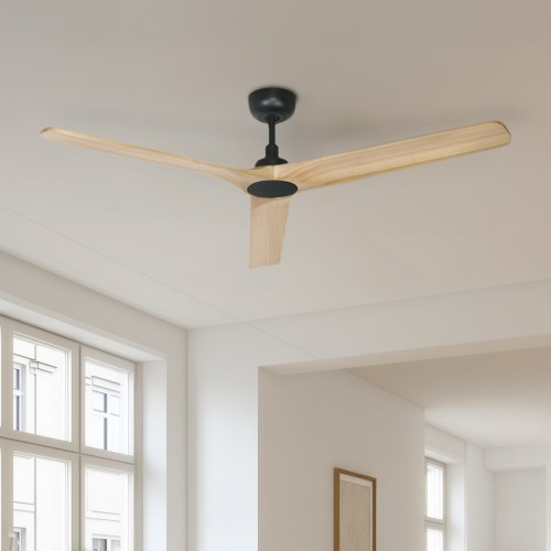 Ventilador 530c Negro/madera Moderno 3 50 Negro 1.34 M Madera Madera Clara