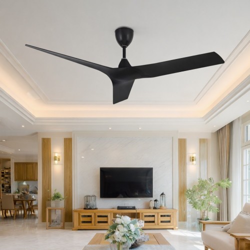 Ventilador 370b Negro Moderno 1.31 M 50 Negro Metal 3