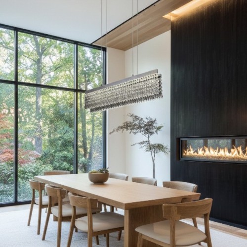 Colgante Cairel Strass 19118 Led 36w C/control  Plateado