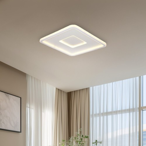 Plafon Led Moderno Fiat Xl 19199 50x50 40w Blanco