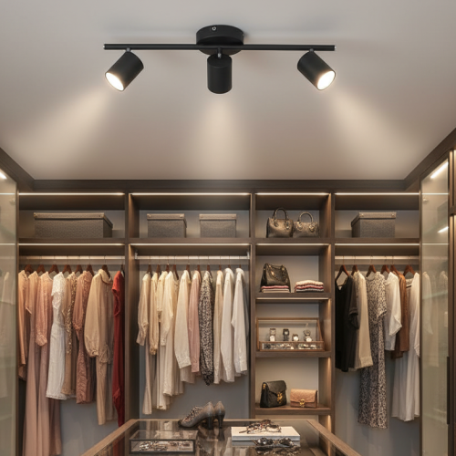 Aplique Joris Iii Metal Gu10x3 Negro Movil