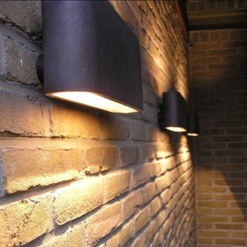 Aplique Exterior Akira I Bidireccional Ip65 6w Calido Negro Negro