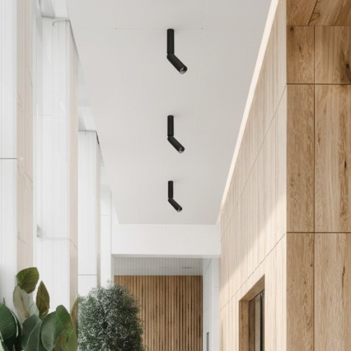 Aplique Shir I Ng 5w 3x20cm 2700k Negro Moderno Negro