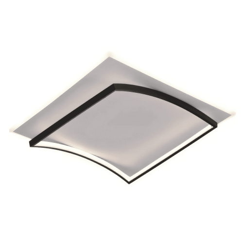 Aplique Pristin 19237 40w Ø50cm Blanco Dinamico Negro