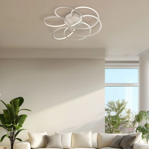 Plafon Dinorah Led 88w 3000k Ø50cm Blanco L9388b