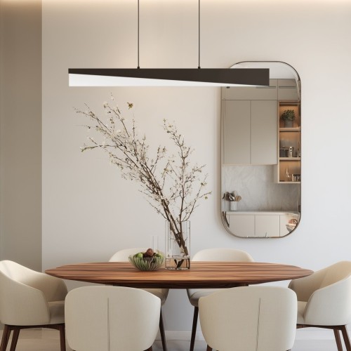 Colgante Isidro Led 31w 79.5cm Negro