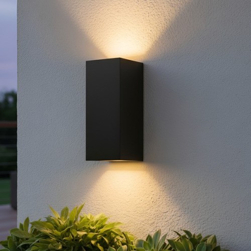 Aplique Exterior Sevilla-2 2xgu10 Negro Bidireccional