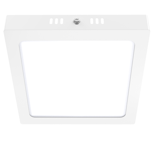 Plafon Led Cuadrado Blanco 12w Calido Blanco