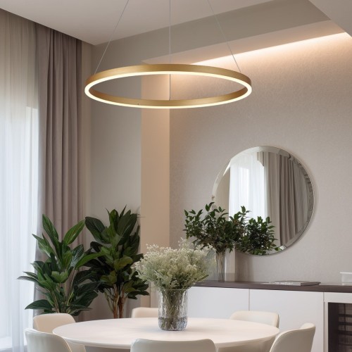 Colgante Isobel Aro 36w 3000k Ø60cm Dorado L8336 Dorado